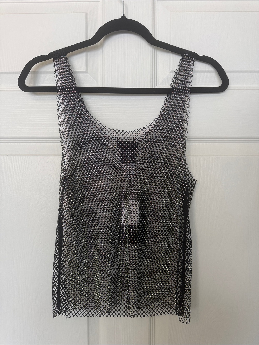 Rue21 Black Sheer Mesh Tank Top